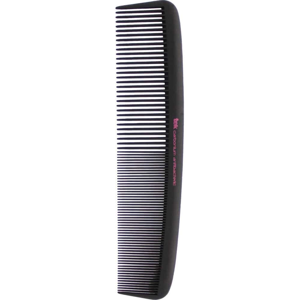 Peine profesional de carbono grande de corte doble púa ancho 5 cm - Antibacteriano